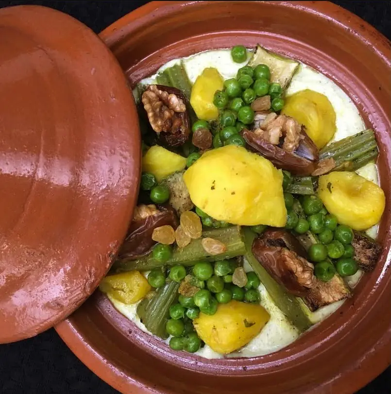 Un plat servi à la table du Riad Houdou.