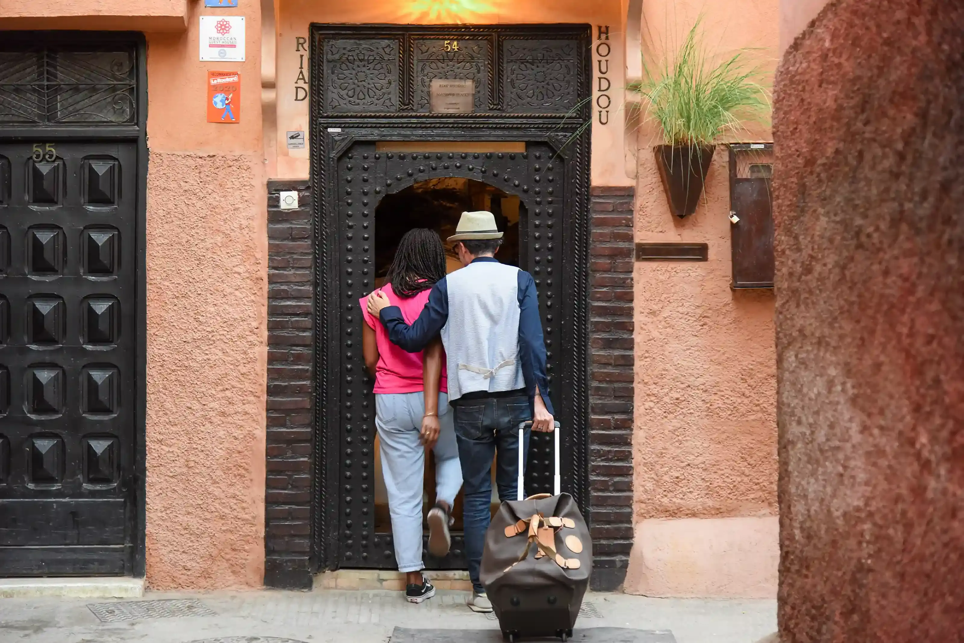 Riad Houdou's front door